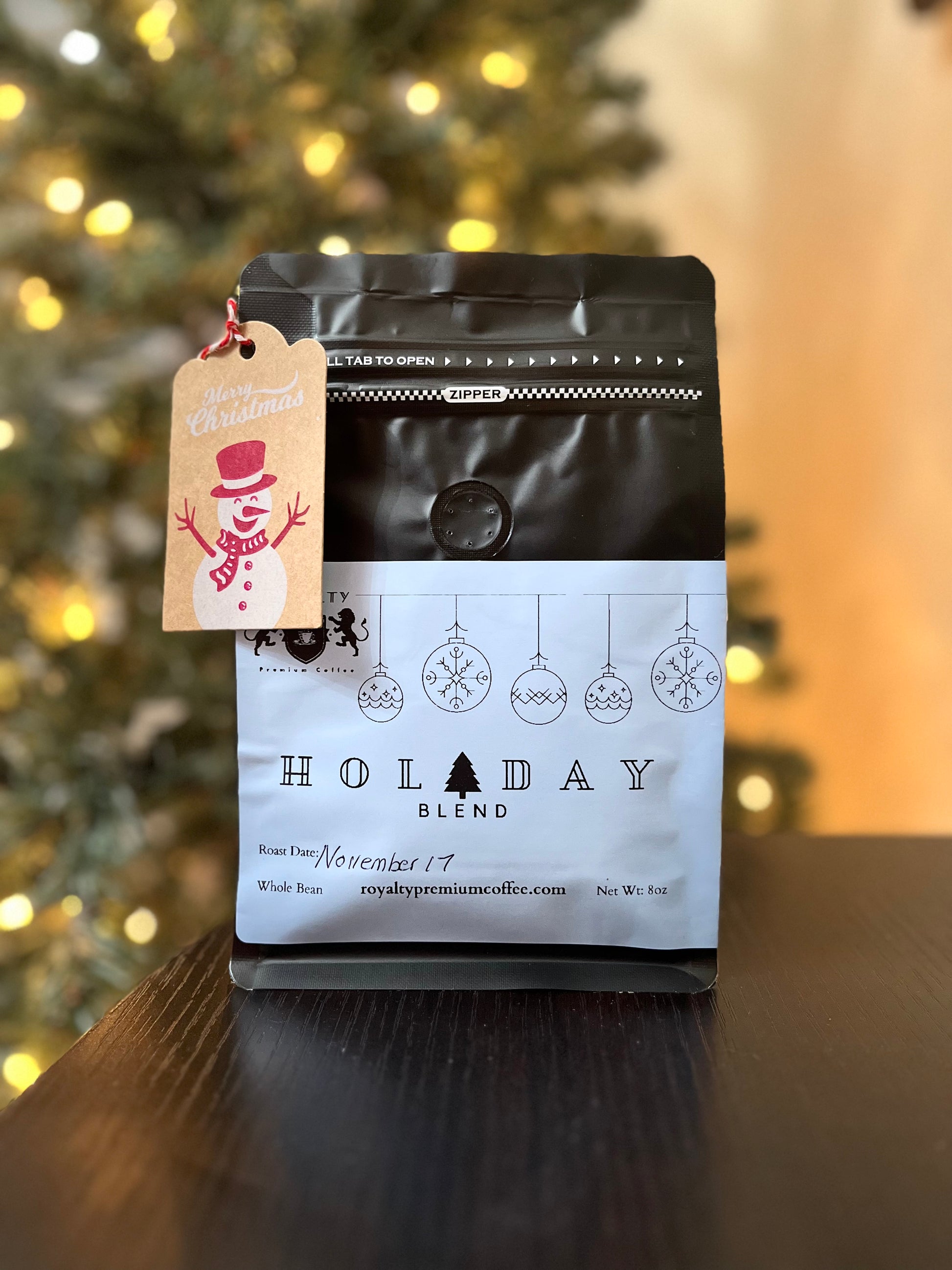 Holiday coffee bag. Christmas coffee gift